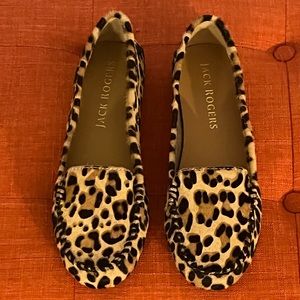 Jack Rogers Millie Leopar Flats - Size 6